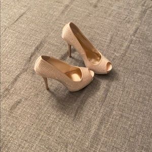 Jennifer Lopez Shoes champagne with Bling